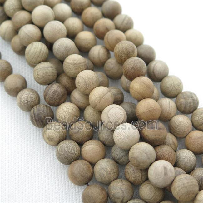 natural Wood Beads, beige, round