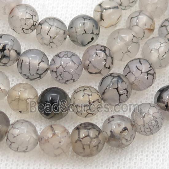 dragon veins Agate Beads, round