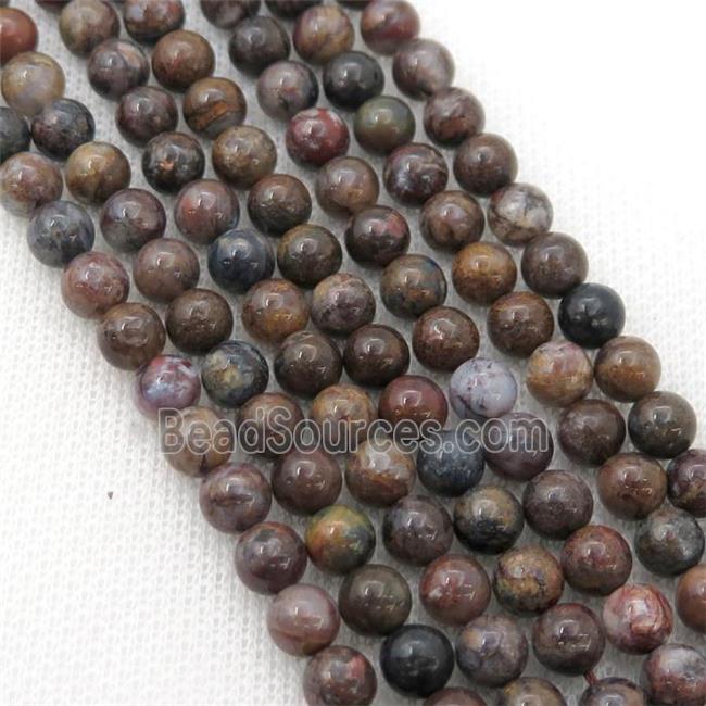 Pietersite Jasper Beads, round