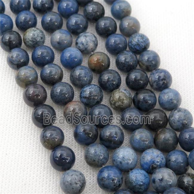 blue Dumortierite Beads, round