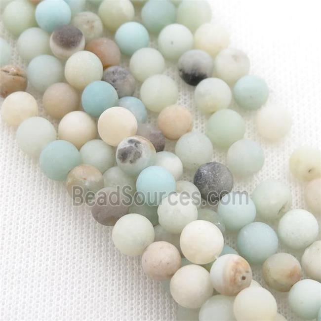 round matte Amazonite Beads