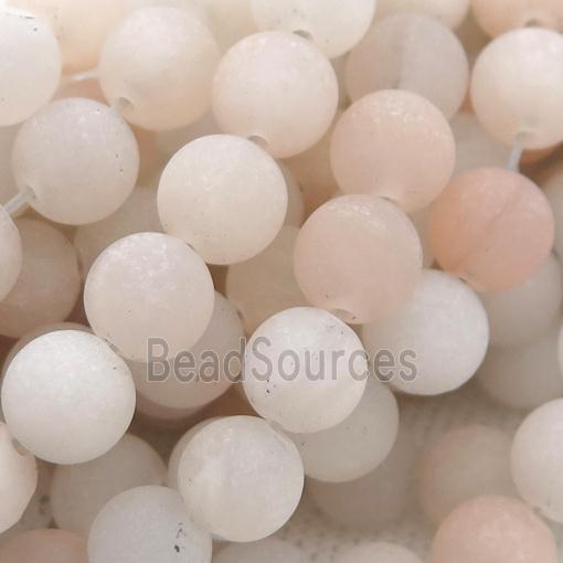 round Pink Aventurine Beads, matte