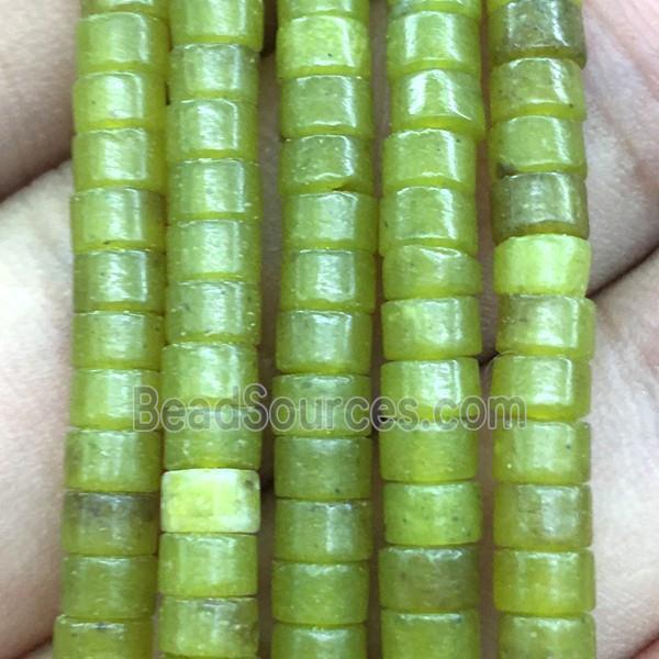 Lemon Jade heishi beads