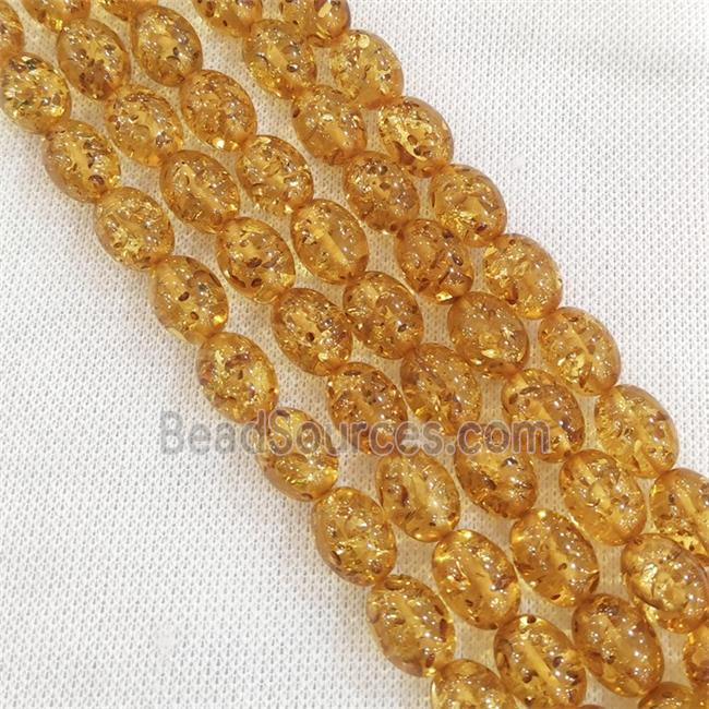 synthetic Amber barrel Beads