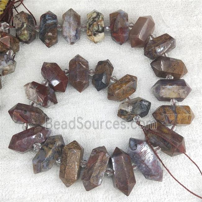 Pietersite Jasper bullet beads