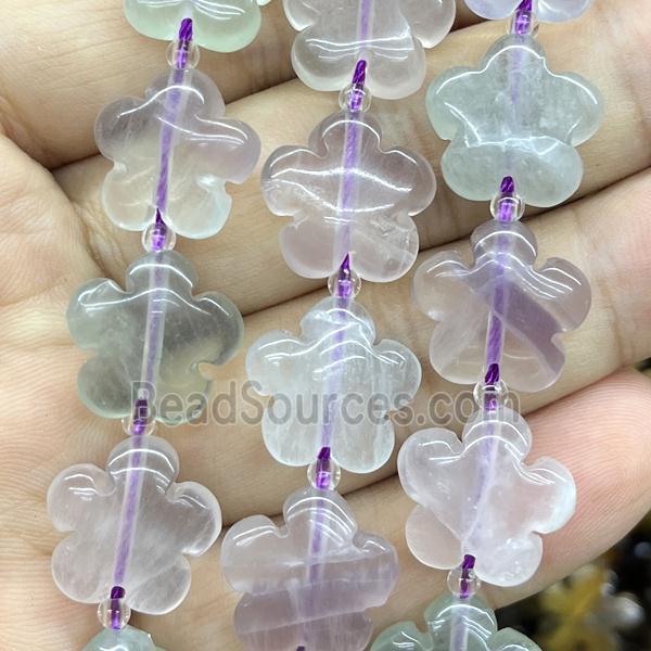 Fluorite flower beads