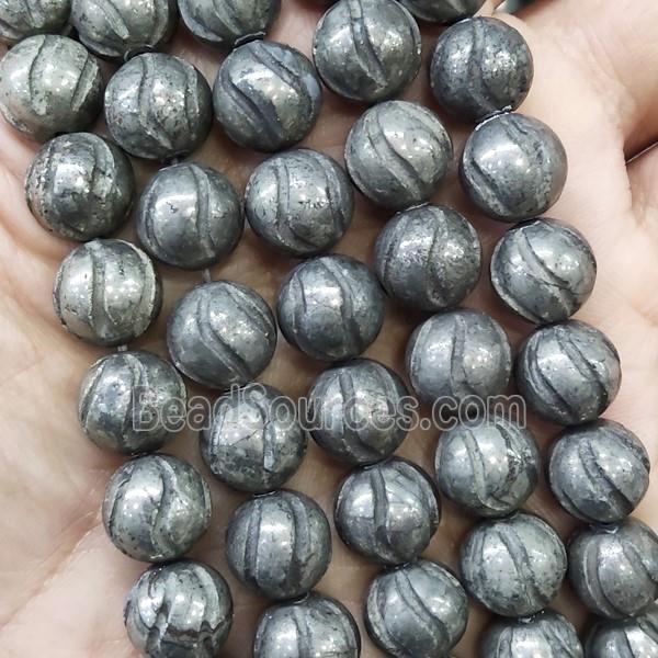 round Pyrite Beads