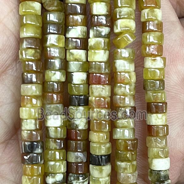 Green Serpentine Jasper heishi Beads