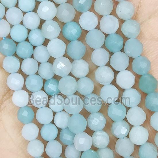 Amazonite Beads Faceted Round