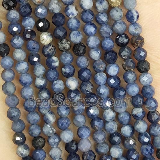 Blue Kyanite Beads Tiny Faceted Round B-Grade