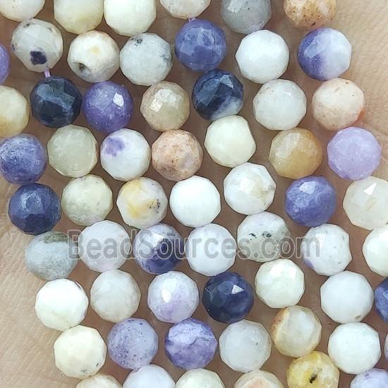 Purple Opal Beads Faceted Round