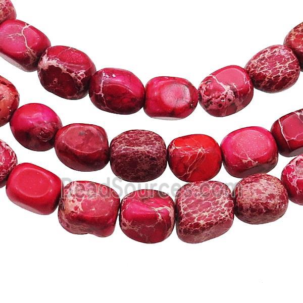 Red Imperial Jasper Beads Freeform