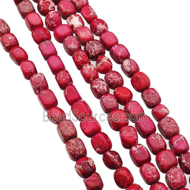 Red Imperial Jasper Beads Freeform