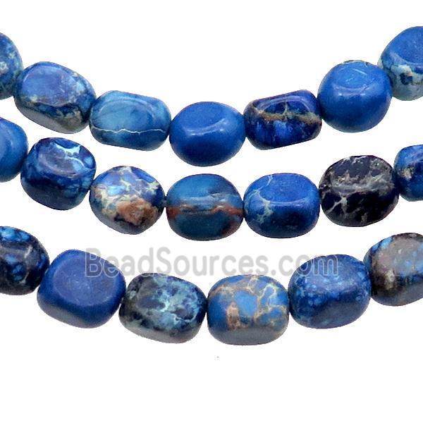 LapisBlue Imperial Jasper Beads Freeform