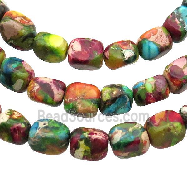 Multicolor Imperial Jasper Beads Freeform