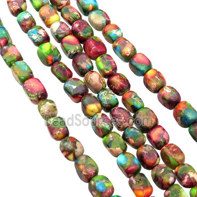 Multicolor Imperial Jasper Beads Freeform