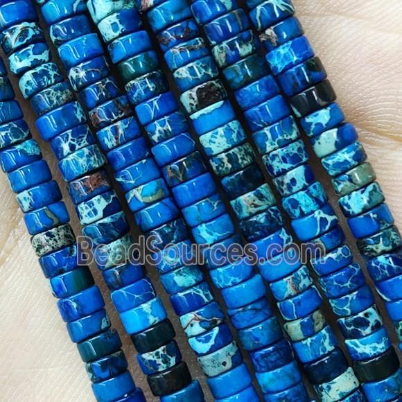 RoyalBlue Imperial Jasper Heishi Spacer Beads