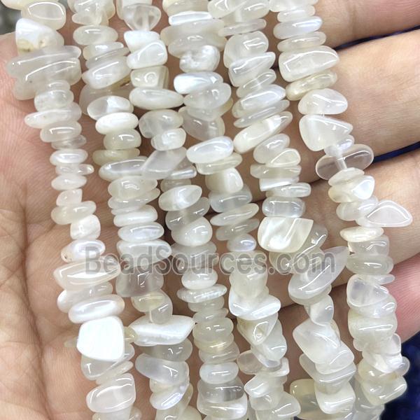 Gray MoonStone Chip Beads