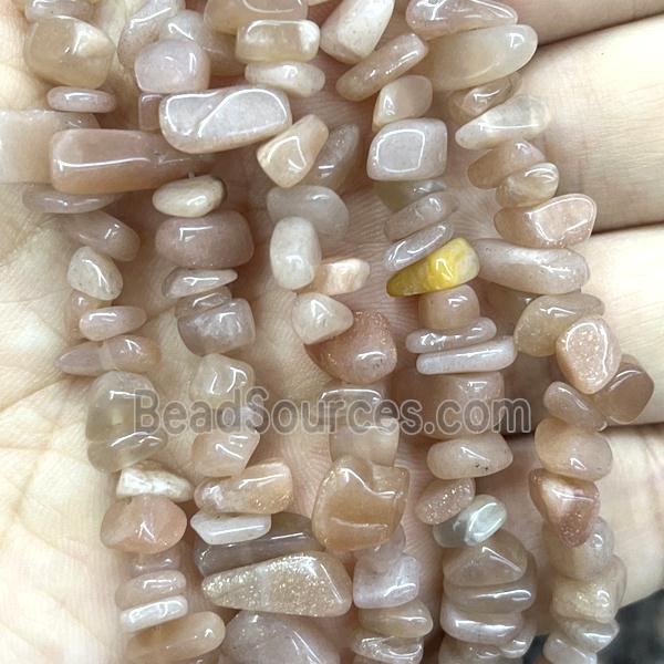 Sunstone Chip Beads Freeform