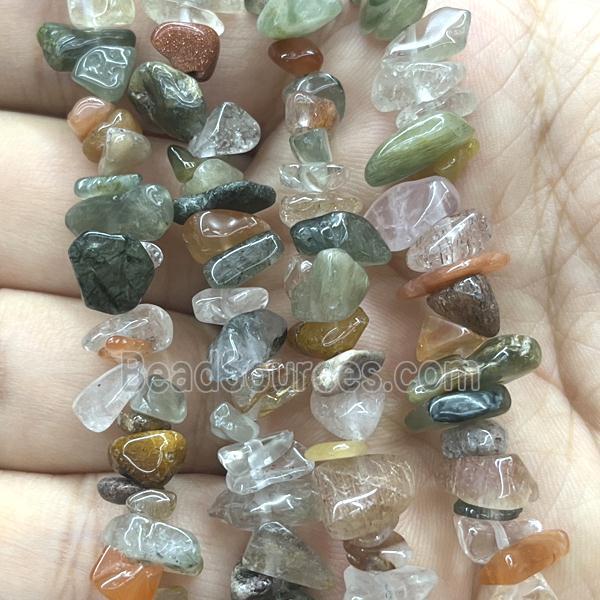 Mix Rutilated Quartz Chip Beads Freeform