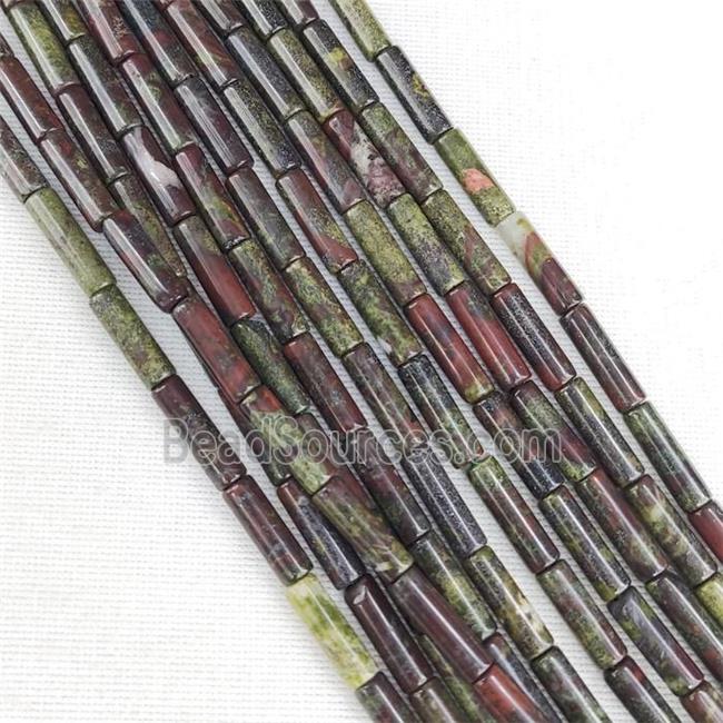 Dragon BloodStone Tube Beads