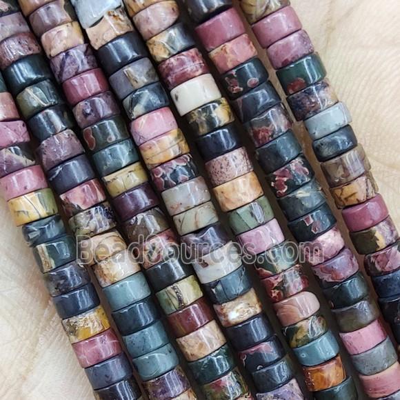 Picasso Jasper Heishi Beads Multicolor