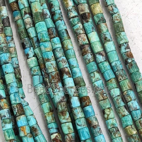 Natural Hubei Turquoise Heishi Beads Green Blue