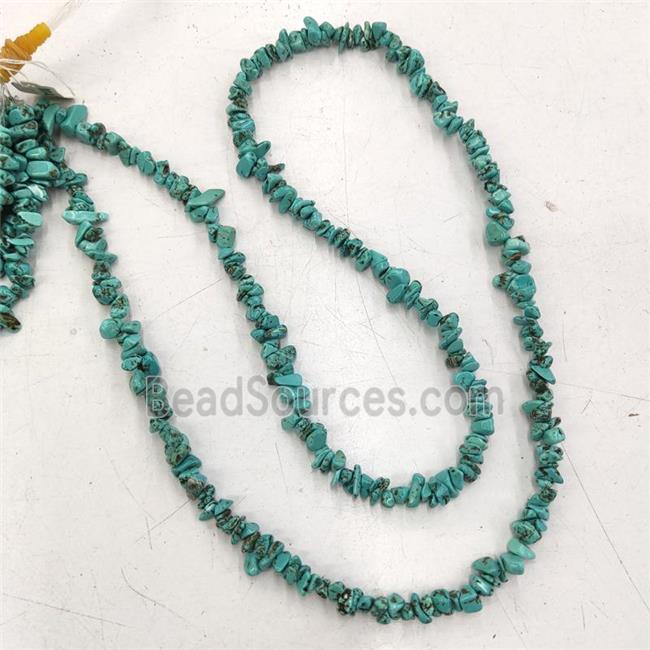 Blue Magnesite Turquoise Chip Beads