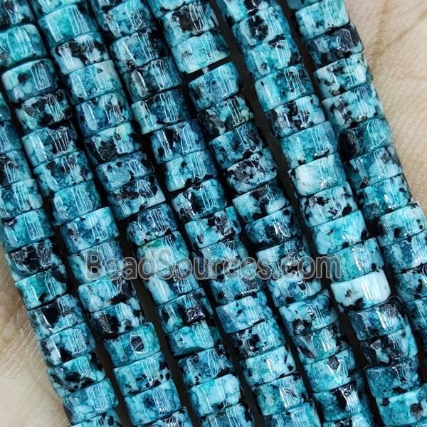 Green Marble Heishi Beads Dye