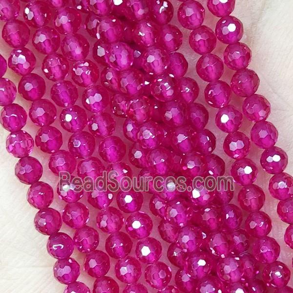 Natural Corundum Beads Faceted Round