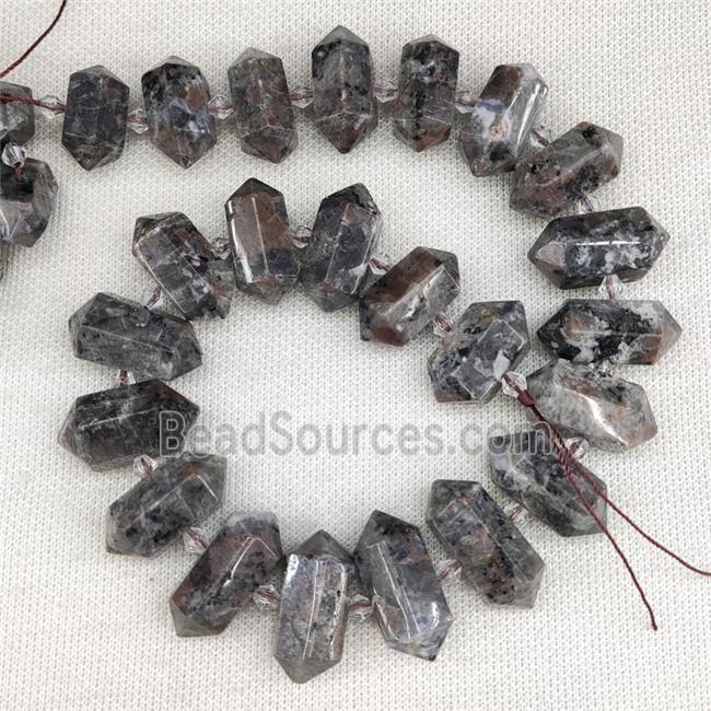 Flame Jasper Yooperlite Beads Bullet