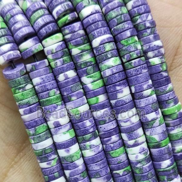 Rainforest Stone Heishi Beads Purple