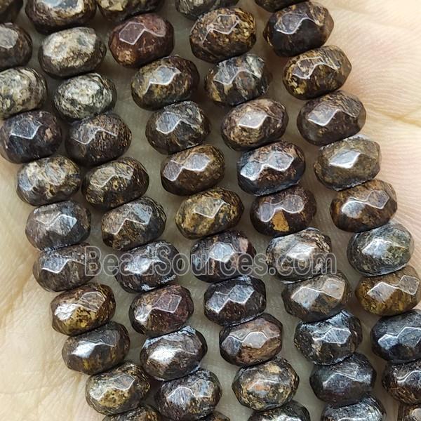 Bronzite Beads Faceted Rondelle