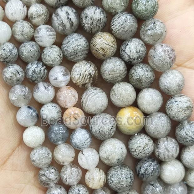 Natural Lodalite Beads Round Smooth