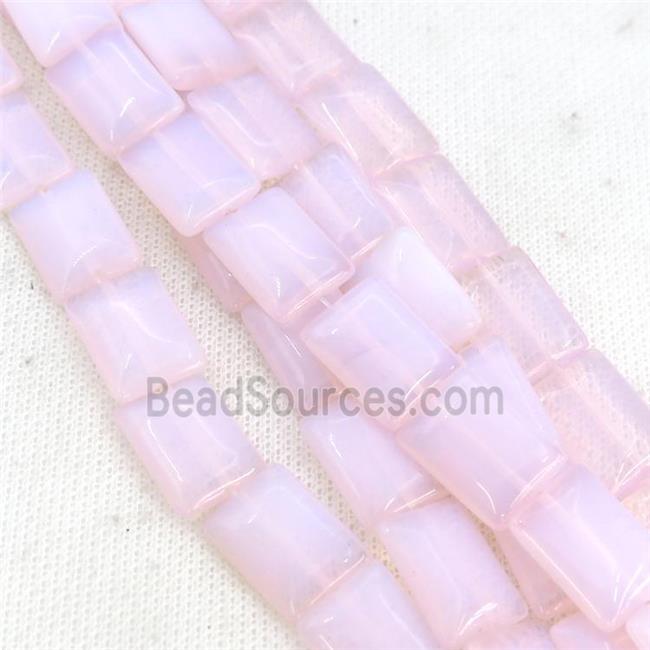 Pink Opalite Rectangle Beads