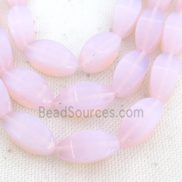 Pink Opalite Beads Carambole