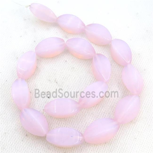 Pink Opalite Beads Carambole