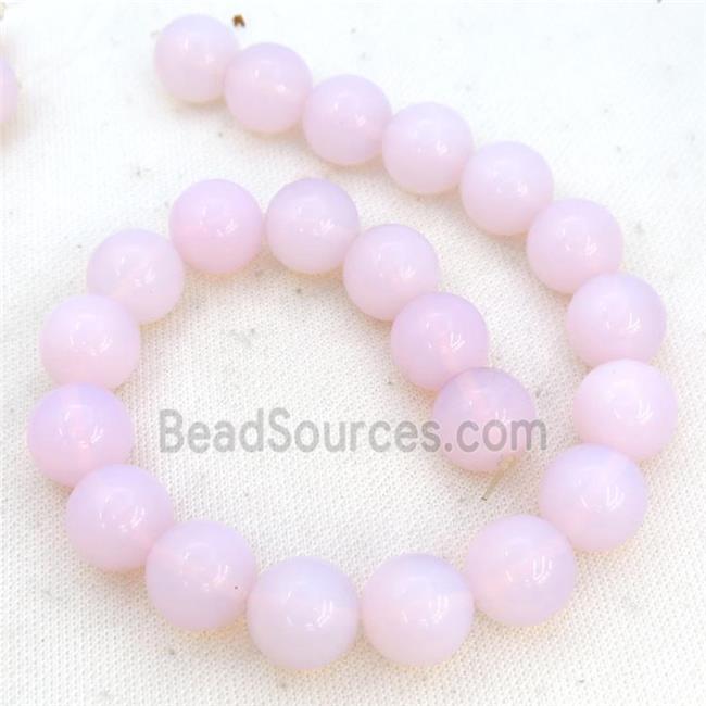 Pink Opalite Beads Round Smooth