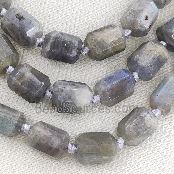 Labradorite Column Beads Faceted