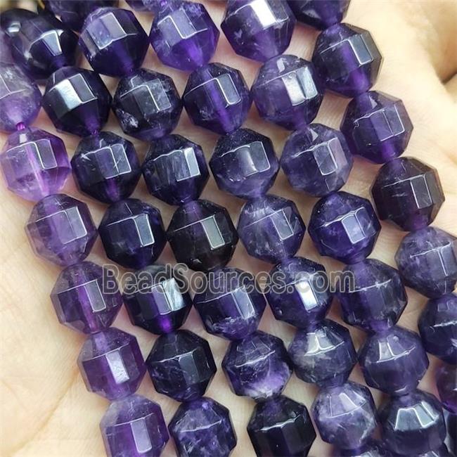 Purple Amethyst Prism Beads