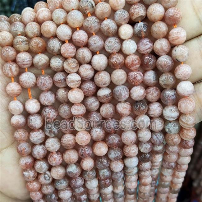 Gold Sunstone Beads Smooth Round B-Grade