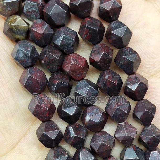 Poppy Jasper Beads Starcut Round