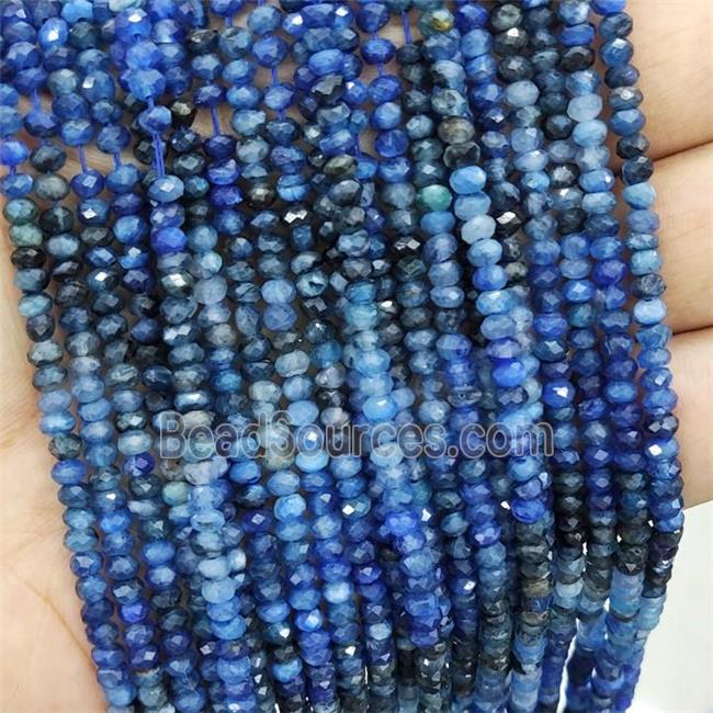 Blue Kyanite Beads Faceted Rondelle