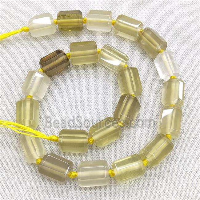 Natural Lemon Quartz Beads Column