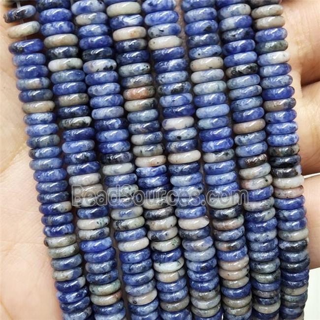 Natural Blue Sodalite Heishi Beads