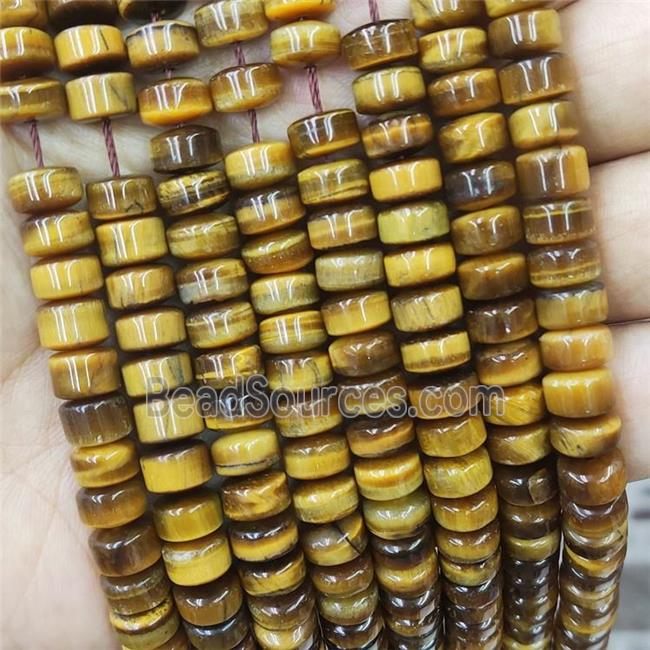 Natural Tiger Eye Stone Beads Rondelle