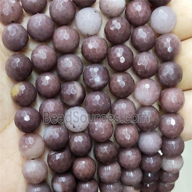 Purple Aventurine Beads Faceted Round