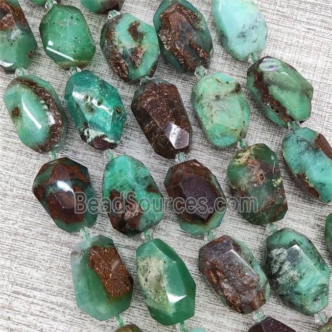 Natural Australian Chrysoprase Nugget Beads Freeform Green A-Grade