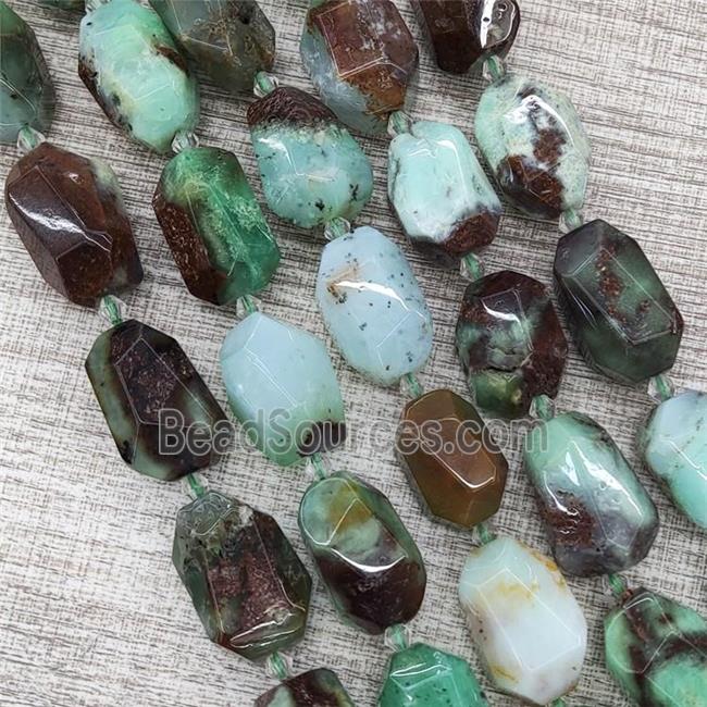 Natural Green Australian Chrysoprase Nugget Beads Freeform B-Grade