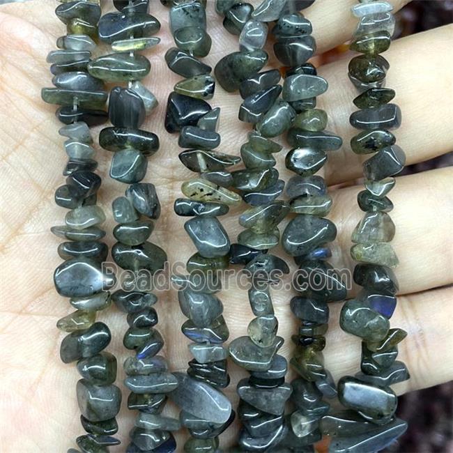 Natural Labradorite Chip Beads Freeform